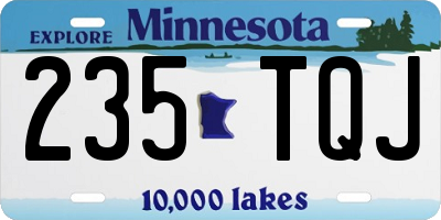 MN license plate 235TQJ