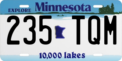 MN license plate 235TQM