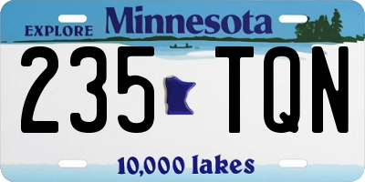 MN license plate 235TQN