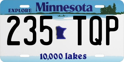 MN license plate 235TQP