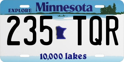 MN license plate 235TQR