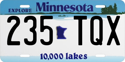 MN license plate 235TQX