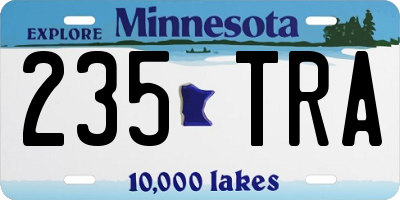 MN license plate 235TRA
