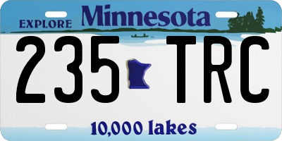 MN license plate 235TRC