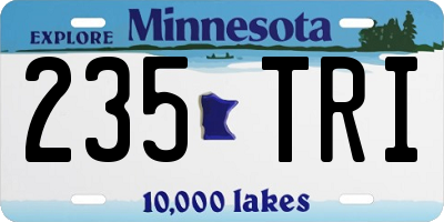 MN license plate 235TRI