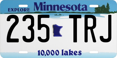MN license plate 235TRJ