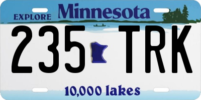MN license plate 235TRK
