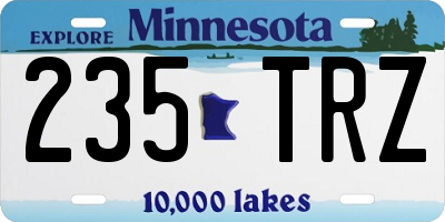 MN license plate 235TRZ