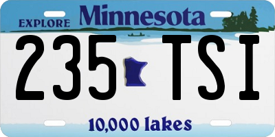 MN license plate 235TSI