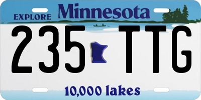 MN license plate 235TTG