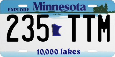 MN license plate 235TTM
