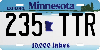 MN license plate 235TTR