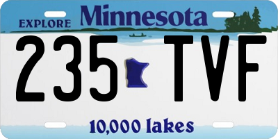 MN license plate 235TVF