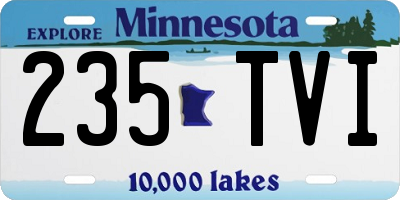 MN license plate 235TVI