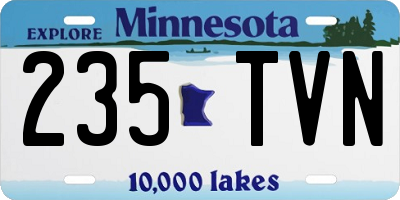 MN license plate 235TVN