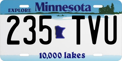 MN license plate 235TVU