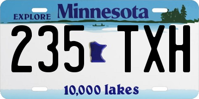 MN license plate 235TXH