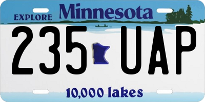 MN license plate 235UAP