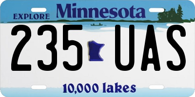 MN license plate 235UAS