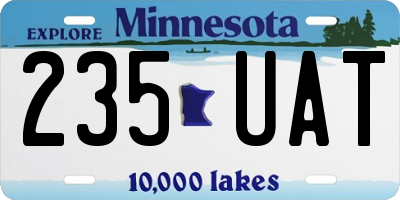 MN license plate 235UAT