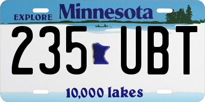MN license plate 235UBT