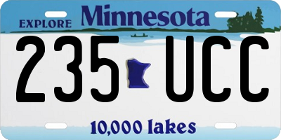 MN license plate 235UCC