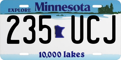 MN license plate 235UCJ