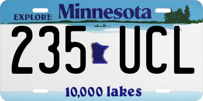 MN license plate 235UCL