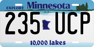 MN license plate 235UCP