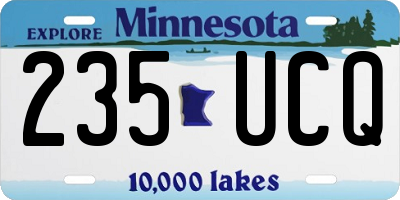 MN license plate 235UCQ