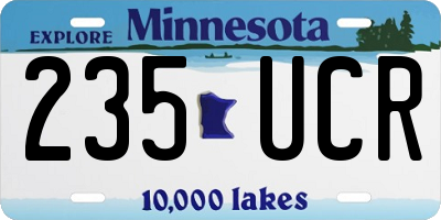 MN license plate 235UCR