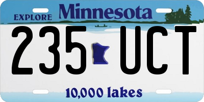 MN license plate 235UCT
