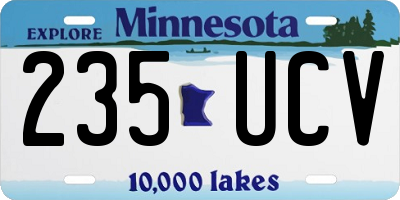 MN license plate 235UCV