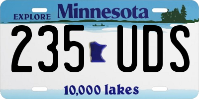 MN license plate 235UDS