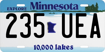 MN license plate 235UEA