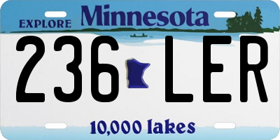 MN license plate 236LER