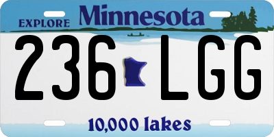 MN license plate 236LGG
