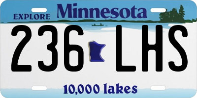 MN license plate 236LHS