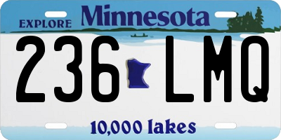 MN license plate 236LMQ
