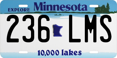 MN license plate 236LMS