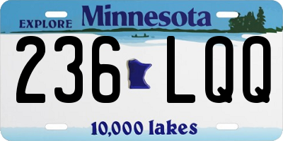 MN license plate 236LQQ