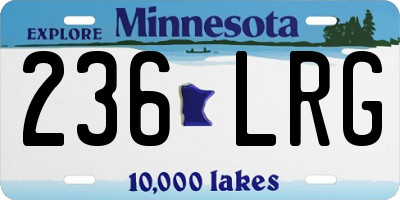 MN license plate 236LRG