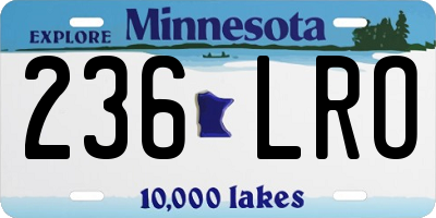 MN license plate 236LRO