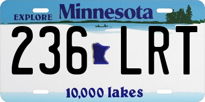 MN license plate 236LRT