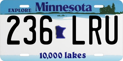 MN license plate 236LRU