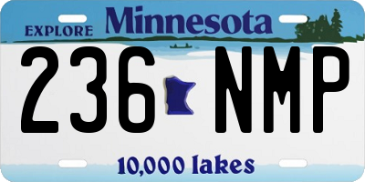 MN license plate 236NMP