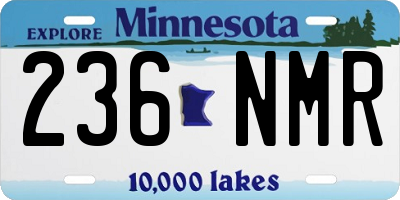 MN license plate 236NMR