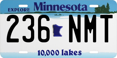 MN license plate 236NMT