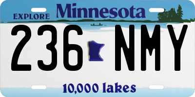MN license plate 236NMY