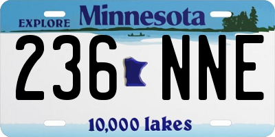 MN license plate 236NNE